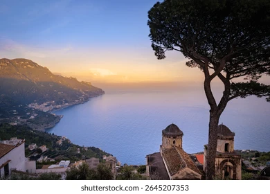 ラヴェッロの高台からの眺め